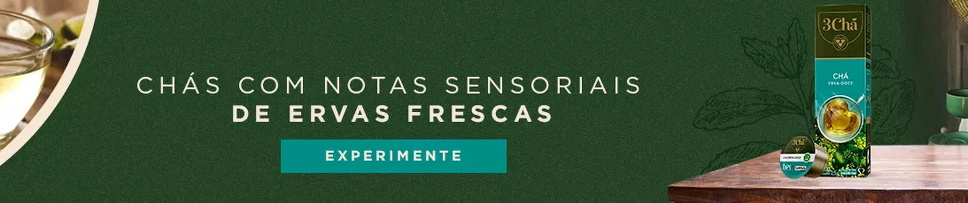 Cápsulas com notas de ervas