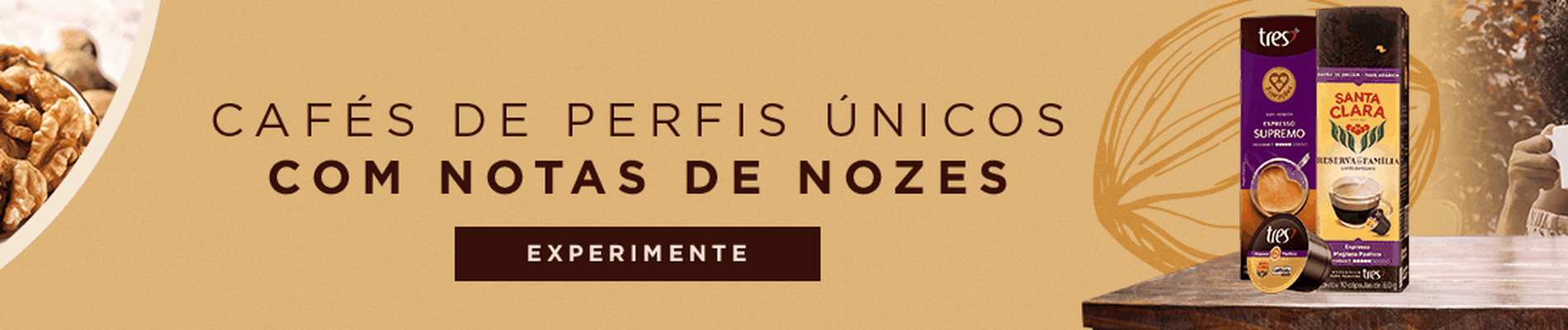 Cápsulas com notas de Nozes